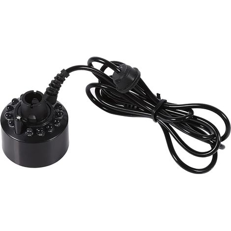 Fogger Humidificateur À Brume Ultrasonique À Changement De Couleur 24 V avec 12 Lumières LED, Nébuliseur D'Étang pour Fontaine d'eau, Étang, Rocaille, Aquarium (1/4)