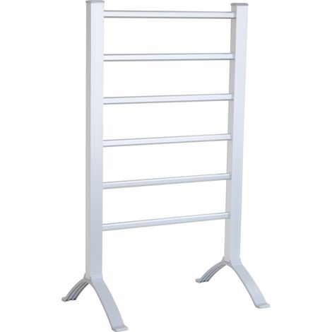 Oypla Portable Aluminium Electric Towel Rail Warmer with 6 Heated Bars (1/5)