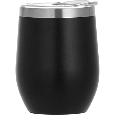 Mug isotherme pratique de 35 cl, noir, avec couvercle à pression