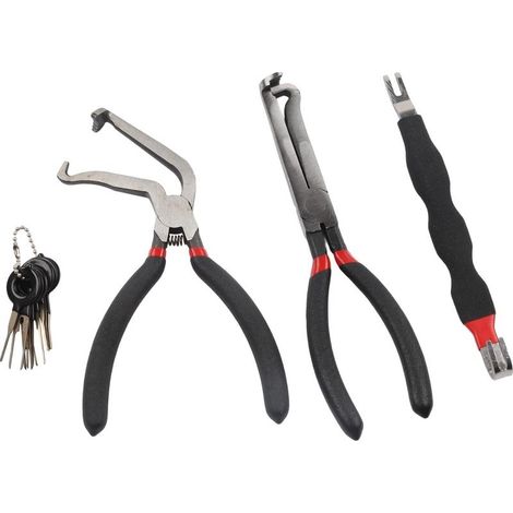 Set mit 3 Werkzeugen zum Entfernen elektrischer Steckverbinder, inklusive 8 Klemmenlösern, Kabelbaum-Trennzangen für Kfz-Reparaturen (1/5)