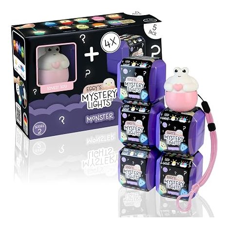 Blind Box Mini Night Lights for Kids Series 2 Monster Mystery Box Lovely Lou 4 of 9 at Random USB-C Battery Rechargeable Dimmable (1/5)
