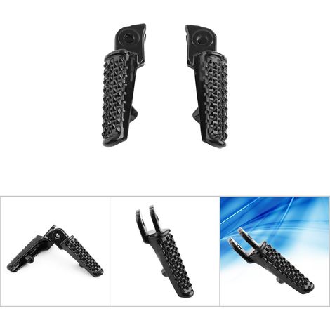 Schwarze Soziusfußraste für Honda CBR600 F4I, CBR919, CBR1000 - Motorradfußraste, Fahrerfußraste, Ersatzteilset, Sportkompatibel, 2 Stück. (1/5)