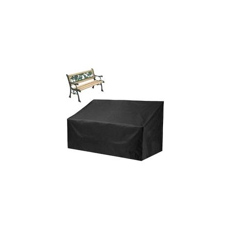 Telo protettivo impermeabile per panchine da giardino, telo copripanchina a tre posti per mobili da giardino, balcone, terrazzo, 163 x 66 x 89 cm - Crezuo