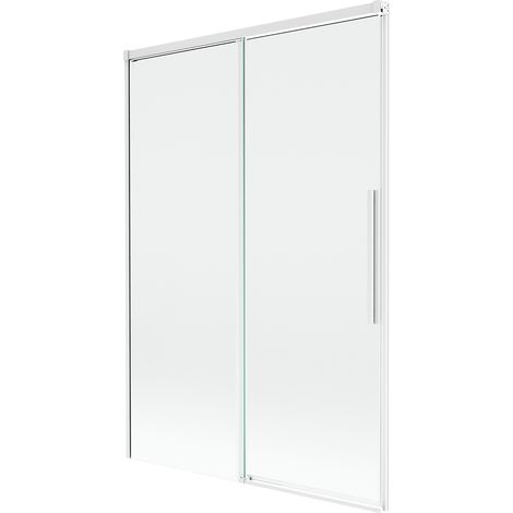 Mexen Rox paroi de douche 2 volets coulissants 120 x 150 cm, transparent, blanc - 8C9-120-001-20-00