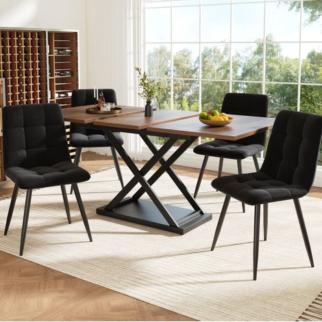 Tisch Esstisch ausziehbar 120 bis 160 cm MDF OKMYHOME (1/5)