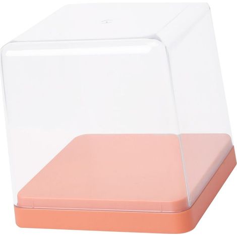 Boîte de rangement transparente pour figurines, anti-poussière et empilable, orange. (1/5)