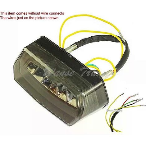 Feu arrière avec clignotants et feux stop intégrés (lentille fumée) pour Honda CTX700, CTX700D, CTX700N et CTX700ND (2014-2019) (1/4)