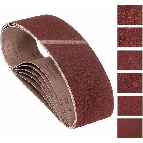 6 Pcs Bandes Abrasives 152mm x 1220mm Papier Abrasif Meulage Métal (1/5)