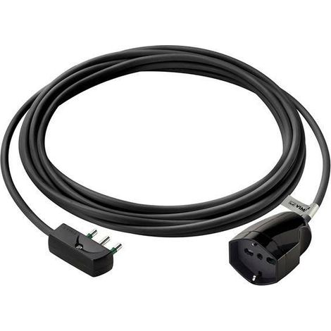 Vimar 0P32382 Prolunga Universale con spina piatta, 5 metri, 3G1, Spa17, sistema SICURY, Potenza massima prelevabile 3680 W