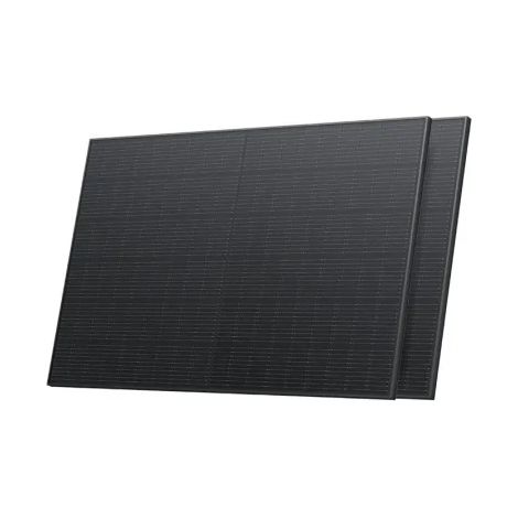 Kit EcoFlow con 2 pannelli solari rigidi 400W nero