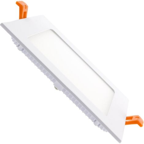 Placa LED 9W Cuadrada SuperSlim Corte 130x130 mm 4000K Blanco Neutro (1/5)