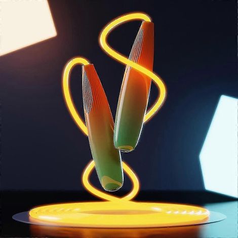 Corde à sauter lumineuse orange pour enfants (1/2)