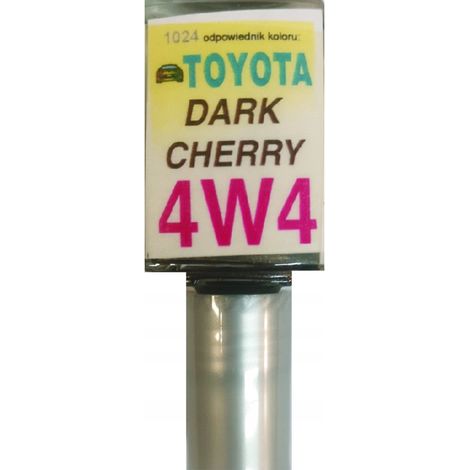 Reparación de arañazos en la pintura del Toyota 4W4 color cereza oscuro, 10 ml arasystem (1/5)