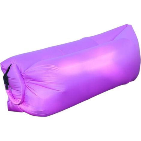 ZHIJIA PREMIUM Canapé gonflable portable transat nuage pour plage, camping et extérieur (Violet) (1/5)