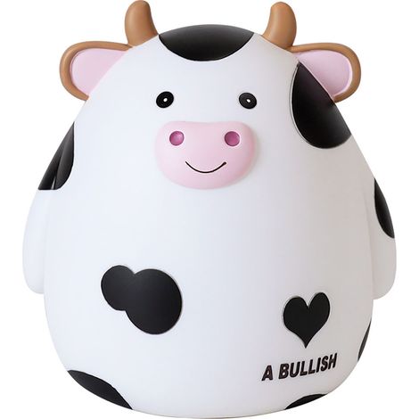Tirelire Vache Blanche Petit Format, Décoration Chambre Enfant et Cadeau (1/5)