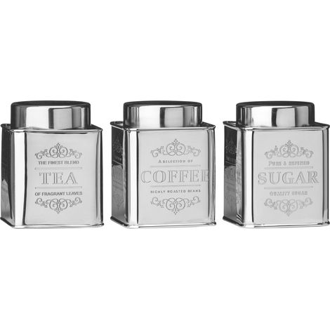 Premier Housewares Chai Tea, Coffee & Sugar Canisters (1/3)