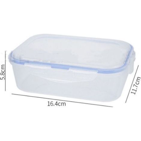 (16,4 x 11,7 x 5,8 cm) 1 Stück mikrowellengeeignete, transparente Obstaufbewahrungsbox