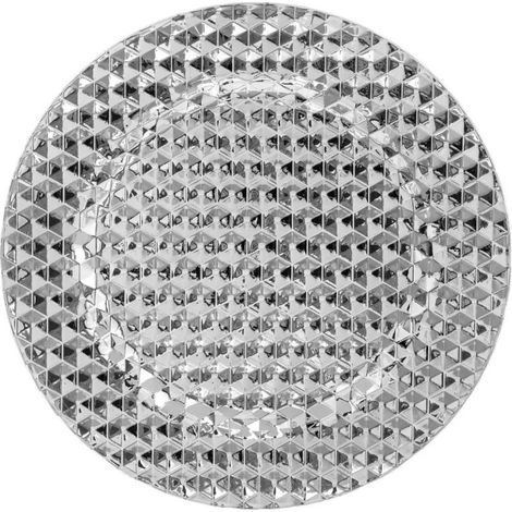 Paris Prix - Assiette De Présentation pixel 33cm Argent