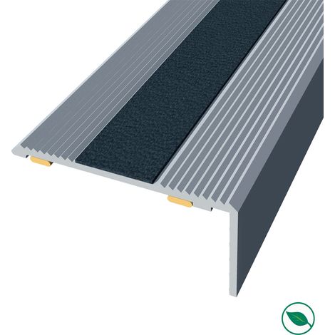 Forestea – Nez de marche alu antidérapant adhésif argent – Longueur 120 cm – Largeur 4,2 cm – Hauteur 2,1 cm – Facile à poser