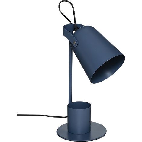 LAMPADA DA STUDIO ELIO E14 D.20XH34CM BLU IN METAL