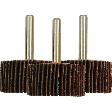 Meule abrasive, Dia. 40mm RS PRO, grain P40, P80, P120, Oxyde d'aluminium ( Prix pour Paquet de 3 )