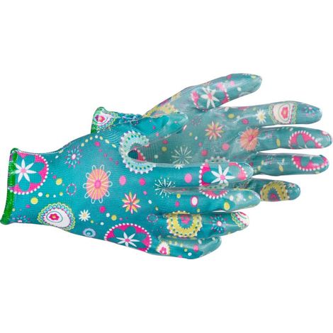 Handschuhe Strend Pro Abelia, türkis, Größe 07/S, mit Blister