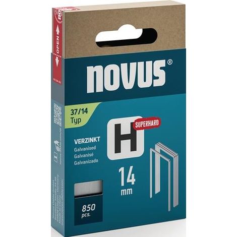Novus Tools 042-0787 Feindrahtklammern Typ 37 850 St. Abmessungen (L x B) 14 mm x 10.6 mm (1/2)