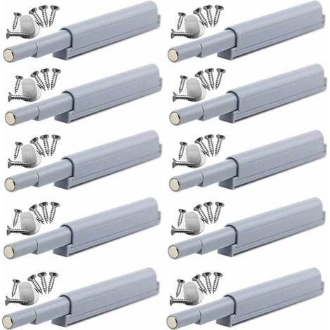 Push-to-open magnetic latches. Magnetic push-open closures open and close the door with a simple press (10 pieces). (1/5)