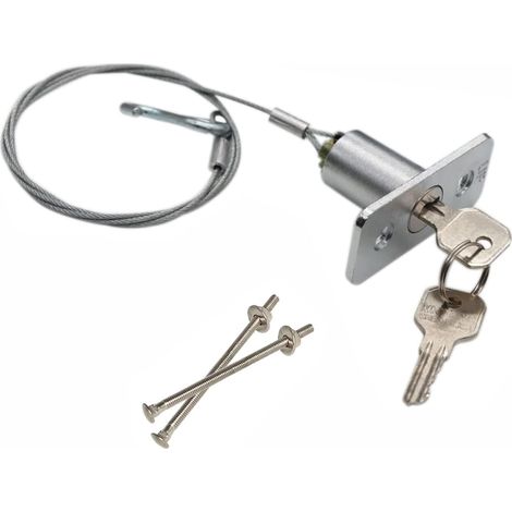 Kit de verrouillage d'urgence universel pour porte de garage - Antivol - Avec 2 clés pour garage, volet roulant, entrepôt (1/5)