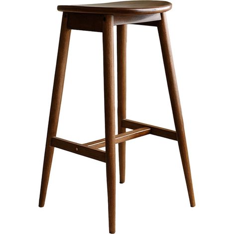 Tabouret de Bar en Bois "Orust" 77cm Moka (1/3)