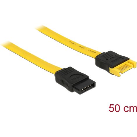 Delock cable sata 6 gb/s extension male-female 50 cm