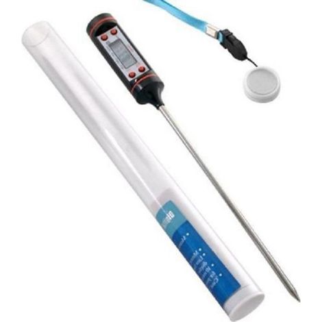 Thermomètre Alimentaire - Sonde LCD Numérique - Plage -50 °C à 300 °C - Précision 0,1 °C - Pour Cuisson et Liquides - 1 Pièce (1/4)