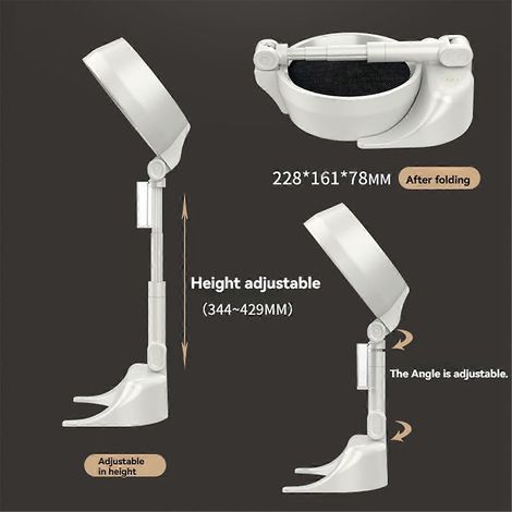 Tragbarer Luftreinigungsventilator für den Innenbereich: USB-C-Anschluss, einstellbar (1/5)