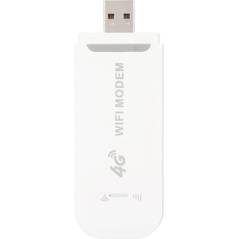 Modem 4G LTE Portable WiFi Hotspot avec Slot Carte Micro SIM - Routeur Mini Voyage Blanc