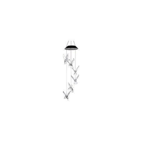Lampe carillon solaire, lampe solaire extérieure à panneau lumineux changeant de couleur pour jardin ou rue (1/5)