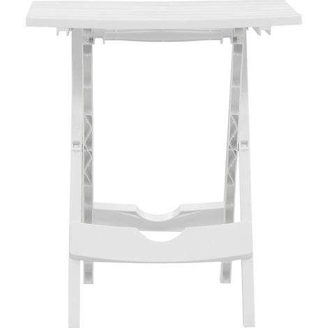 Maison Exclusive - Gartentisch Klappbar 44,5x38,5x50 cm Weiß (1/5)