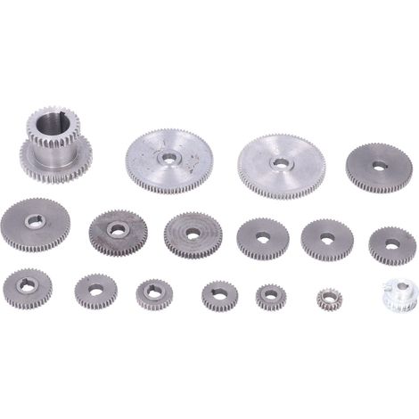 Jeu de 17 fraises à engrenages en fonte grise HT250 pour tour miniature, coupe de métaux, outils de précision (1/5)