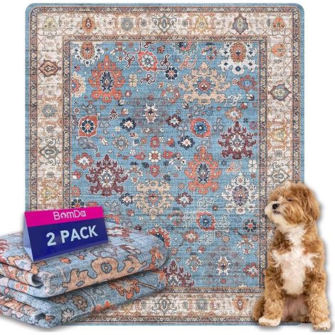 Washable Reusable Dog Training Pads Absorbent Pet Cleaning Mat, Washable, Non-Slip, Suitable for Dogs, Cats, Rabbits (48 x 60 cm) (1/5)