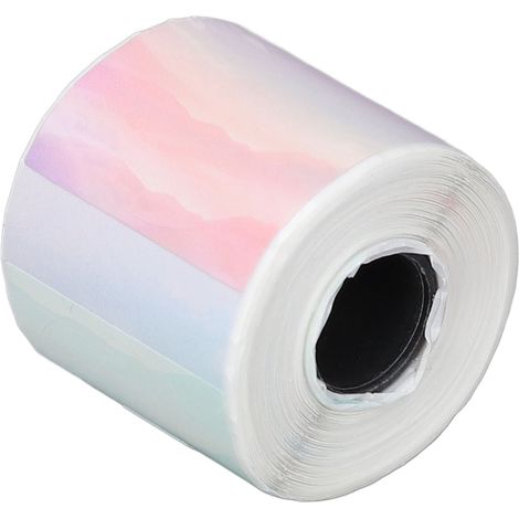 30x30mm runde, selbstklebende Thermotransferetiketten für Kleinunternehmen, tragbarer, tintenloser Drucker (1/5)