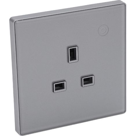 Intelligente Steckdose 16A 3000W mit drahtloser Fernbedienung, Zeitschaltuhr, Wandbedienfeld, UK-Steckdose 95-245V, Zigbee-Version (1/5)