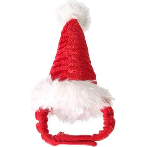 Chapeau et couvre-chef de Noël pour animaux de compagnie (rouge) (1/3)