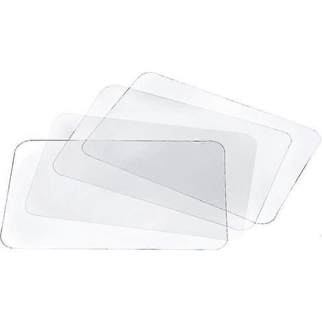 Sets de table transparents lavables, résistants à la chaleur et antidérapants (8 pièces) (1/5)