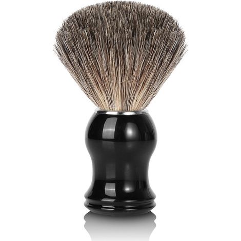Dreiteiliges Herren-Rasier-Set – Rasierpinsel und -schaum aus Dachshaar, Holzgriff, ideal für Barbiere und als Geschenk für Männer – 10,5 x 6 x 3,7 cm (1/3)