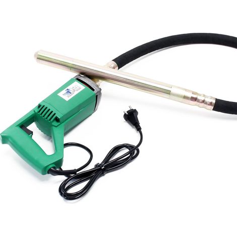 Wiltec – Vibreur à béton électrique 580W – Aiguille vibrante Ø 35mm – Longueur tuyau 1,5m – Pour chantiers humides et béton armé (1/5)