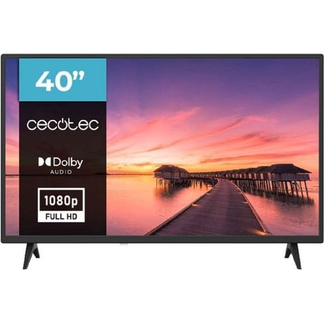 Cecotec – Smart TV LED 40 pouces Full HD – Système Dolby – 3 ports HDMI – Tuner DVB-T/T2/C/S/S2 – Rétro-éclairage Direct par LED (1/5)