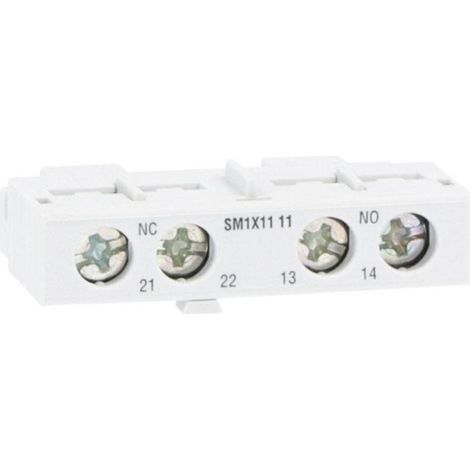 Contacto auxiliar Lovato montaje frontal 1NO+1NC SM1X1111