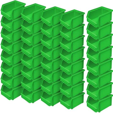 BRB 40 x Vision Box "Classic FB 5, LxLxH 170/140 x 100 x 77 mm, contenu 1 L, vert (1/2)
