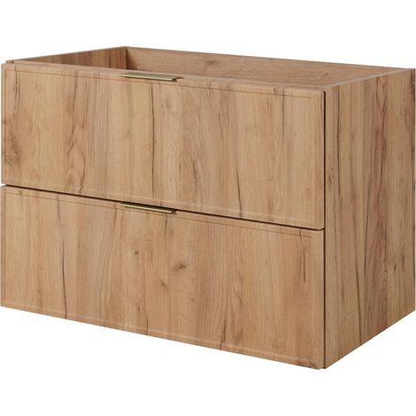 Mobile da bagno, Rovere Craft, maniglia dorata, 46 x 80 x 57 cm (1/5)