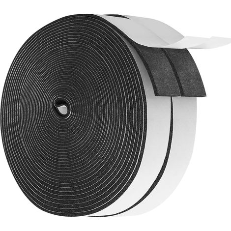 Joint Porte Mousse Adhésif, Isolation Fenêtre, EPDM 3x12mm, 2x15 m (1/5)