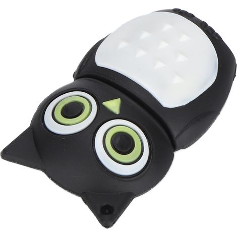 Clé USB 32GB Hibou Mignon Noir - Mémoire Flash Rapide en Gros Design Cartoon